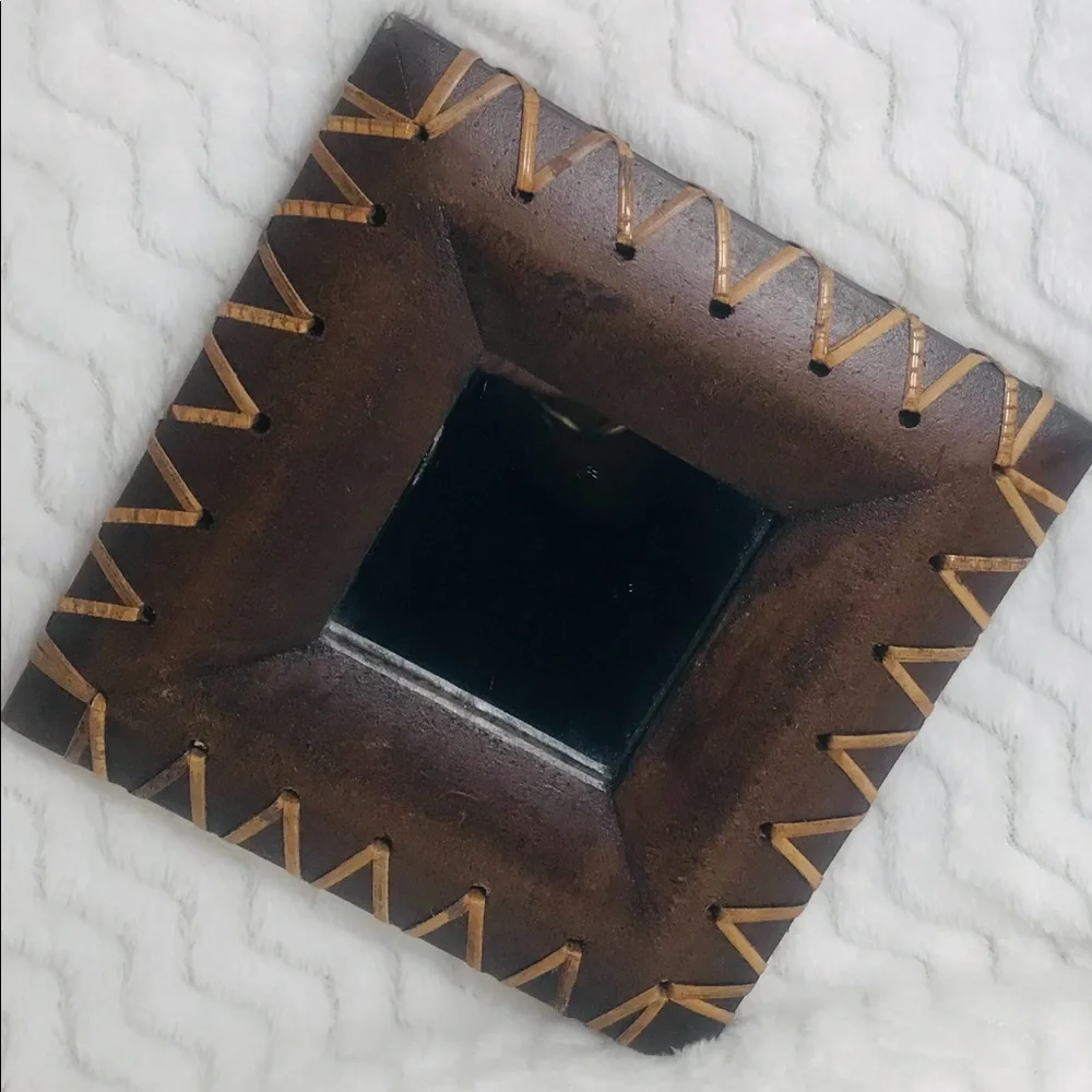 💥Wooden Square Mirror Home/Office Decor